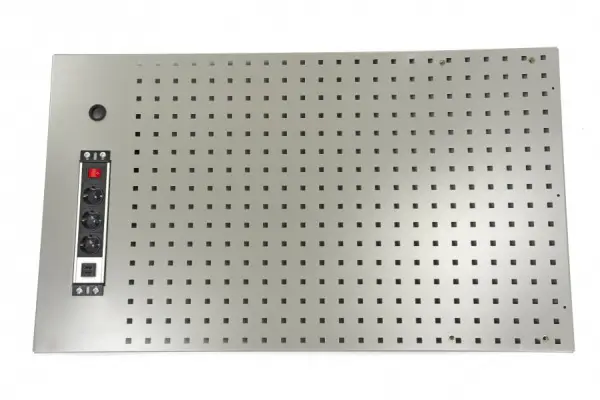 HBM gereedschapsbord 105 x 61 cm metstekkerdoos voor werkplaatsinrichting