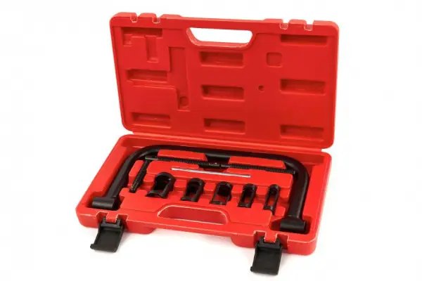 HBM 10-delige klepveer demontageset, klepveerspannergereedschapset