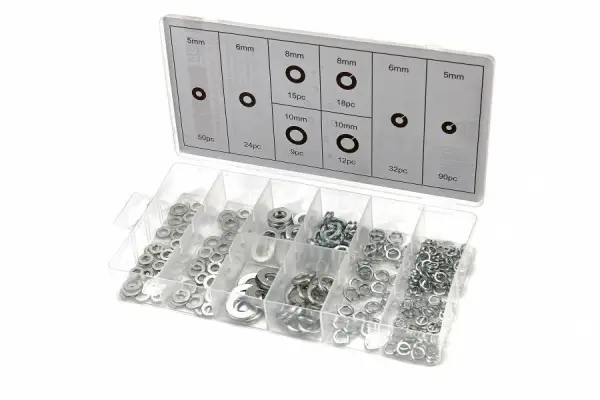 HBM 250-delig Sluitringen en veerringen assortiment