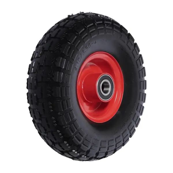 Los wiel voor steekwagen 258 x 82mm dubbele as lang