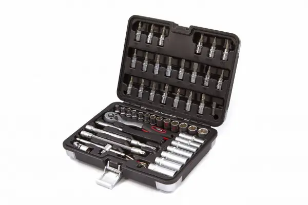 HBM 53-delige 1/4" doppenset met lange doppen