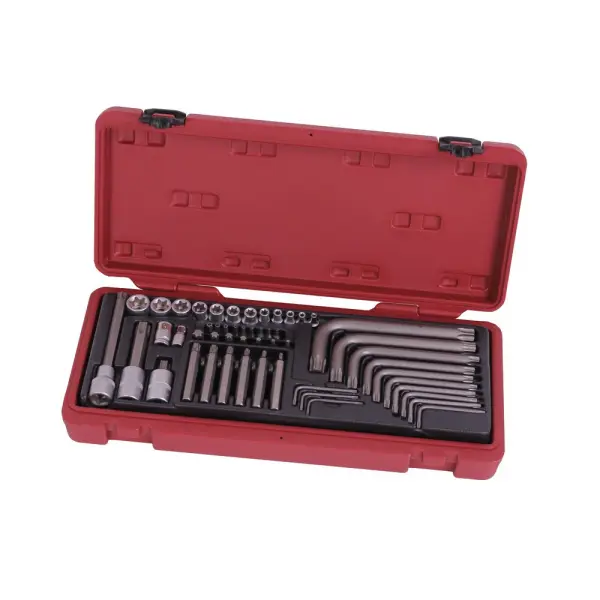Torx gereedschapset 1/4", 3/8" 52 delig