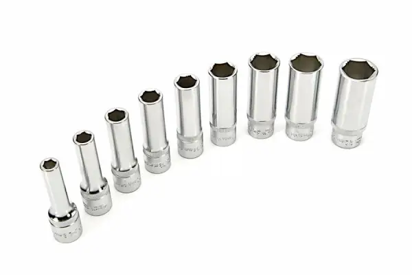 AOK 9-delige 1/2" SUPER GRIP lange doppenset