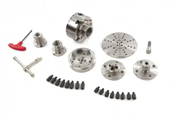 HBM 95 mm PROFI houtklauwplaat voor houtdraaibank Complete set