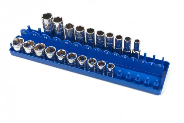 HBM 1/2" opbergrek voor korte en lange doppen, dopsleutels