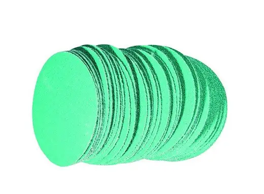 RODAC schuurschijven "green" 77mm - zonder gaten P80 (100 stuks)