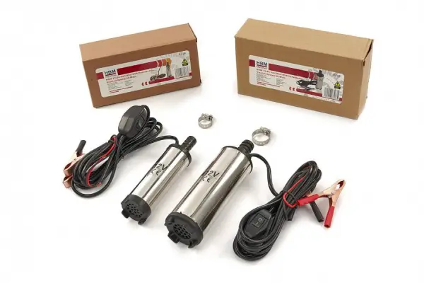 HBM 12 Volt mini RVS Hevelpomp, vloeistofpomp 40 Watt.