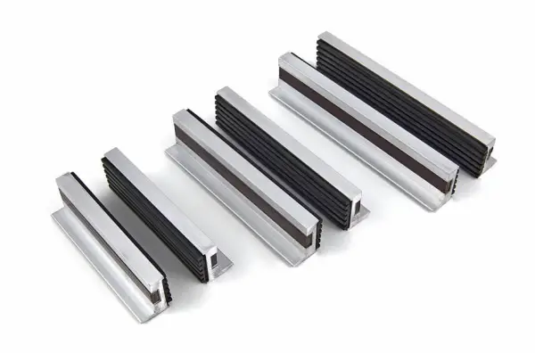 HBM 125 mm aluminium opzetbekken met rubber voor extra grip