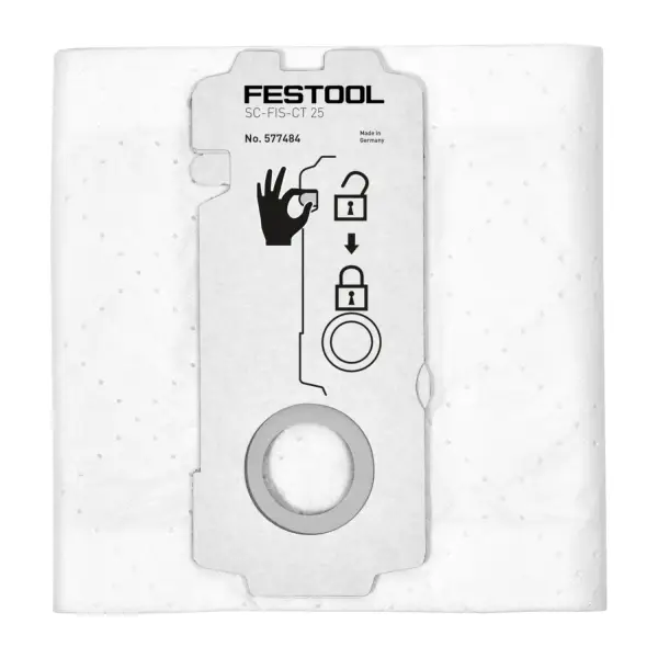 Festool SC-FIS-CT 25/5 SELFCLEAN Filterzak voor CT 25 (5 stuks) - 577484