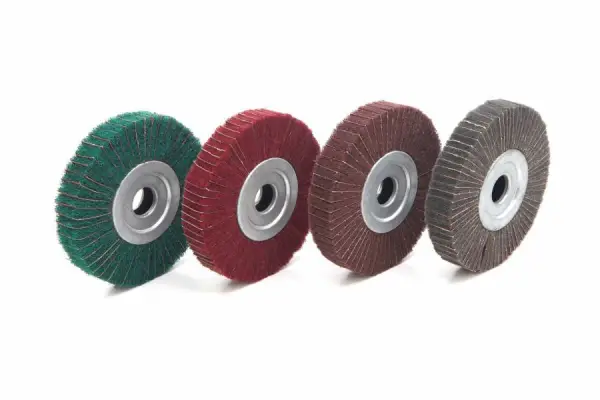 HBM 150 mm lamellen schuurschijf ROOD voor de slijpmachine - Gritt 240