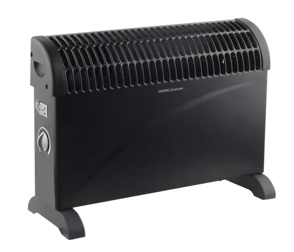 Convector heater 750/1250/2000W middel zwart