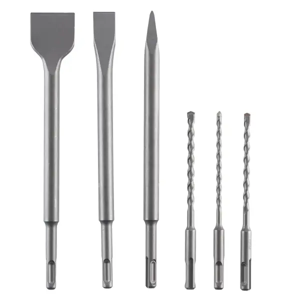 Irwin Set SDS+ boren/beitels 6PCS - boren (5.5, 6 en 7mm) en 3 SDS+ beitels (puntbeitel, vlakbeitel, spadebeitel)