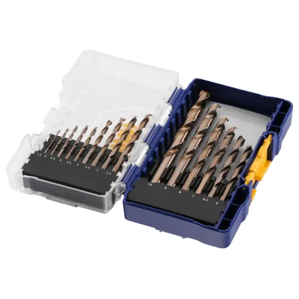 IRWIN HSS Metaalboor 135° Cobalt, 15PCS Set: 1,5 tot 10,0mm