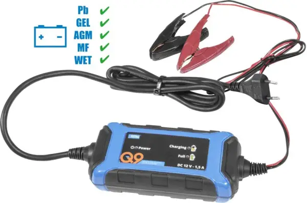 Güde GAB 6V/12V Acculader 15-80 Ah – Inverter – 9-Traps – Druppelladen