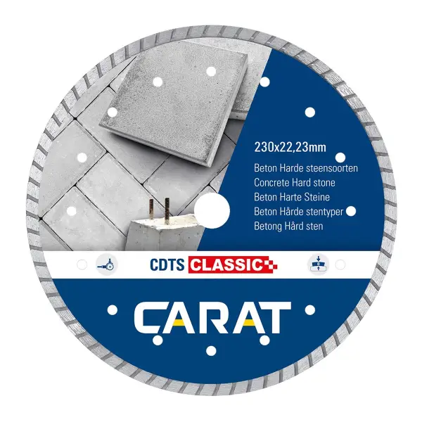 Carat Diamantzaag beton turbo CDTSC Ø 150 mm, asgat 22,23 mm - CDTSC15090