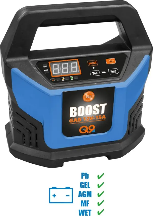 Güde GAB 12V Acculader 2-400 Ah + Boost – Inverter – 6-Staps – Druppelladen