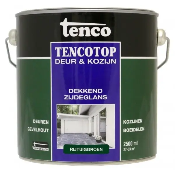 Tencotop Deur & Kozijn Dekkend Zijdeglans Rijtuiggroen - 2,5 L