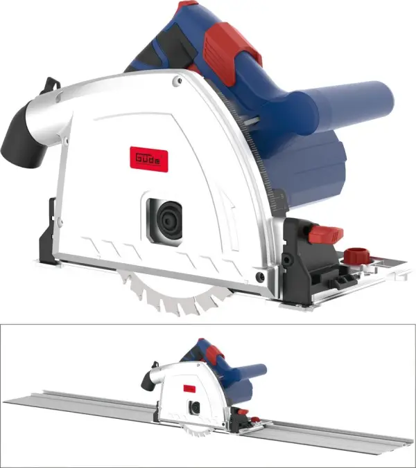 Güde Invalzaag TS 57-1400 KE Set – 1400W – 165 mm – Inclusief 2 Geleiderails