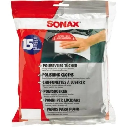 Sonax poetsdoeken fluweel 15 stuks
