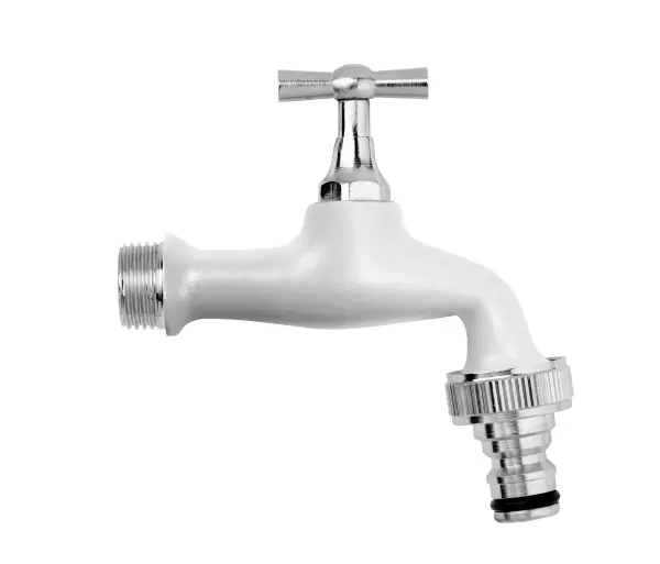 Aquajet Tuinkraan Verchroomd 1/2" - Wit