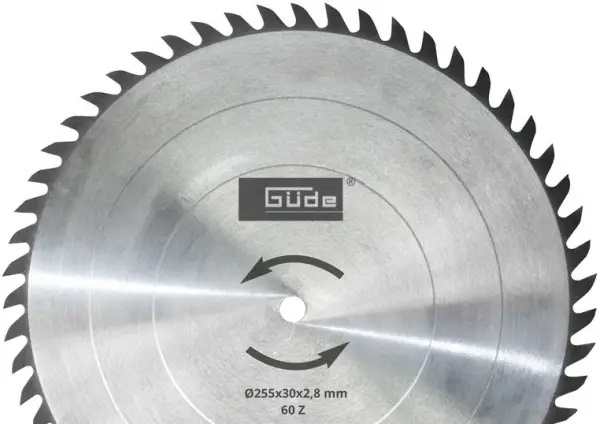 Güde zaagblad 255 x 30 mm HM T60 - 55263