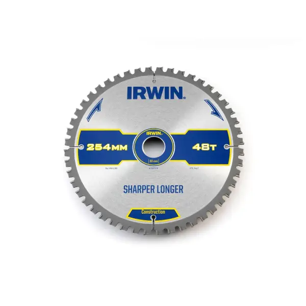 IRWIN Cirkelzaagblad T.C.T 254mm/48T- asgat 30mm