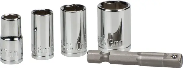 KWB Dopsleutelset met adapter, 5-delig