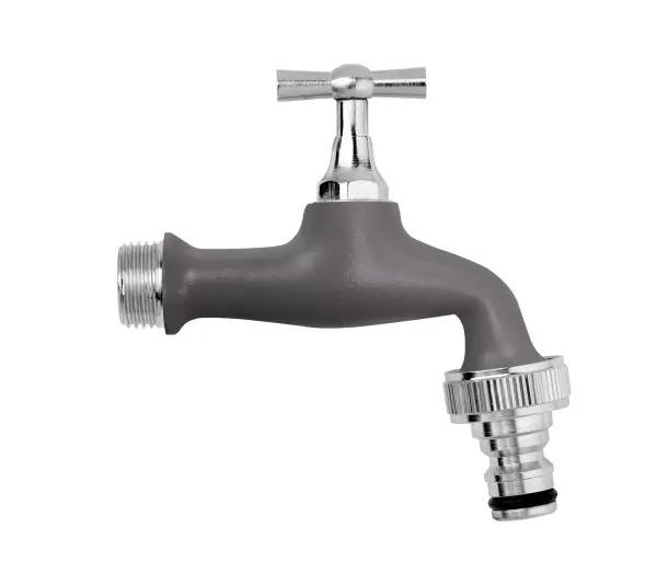 Aquajet Tuinkraan Verchroomd 1/2" - Grijs