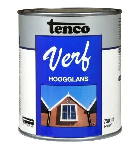 TencoVerf Dekkend Hoogglans Zwart RAL 9005 - 0,75L