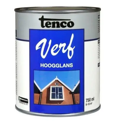 TencoVerf Dekkend Hoogglans Grijs - 0,25L