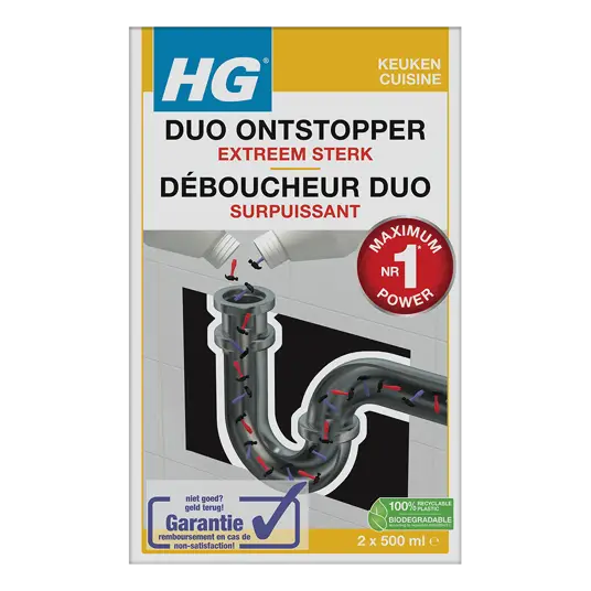 HG Duo ontstopper - 2 x 500 ml