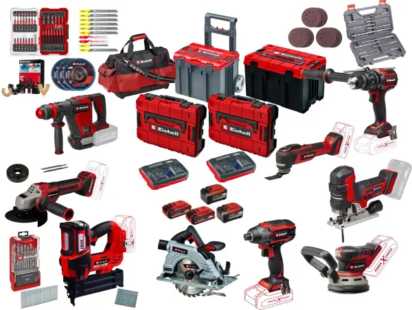 Einhell PRO-SET 6 Professional Accu Combiset 27 delig