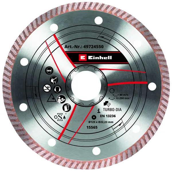 Einhell Diamantslijpschijf - 1 stuk - Ø125x22x1,2 mm