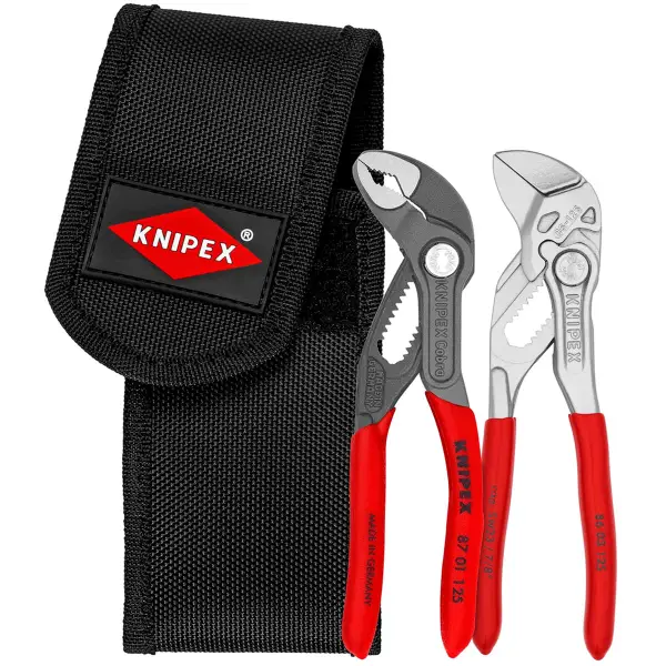 Knipex 00 20 72 V04 Mini-tangenset in gereedschapshouder voor aan de riem