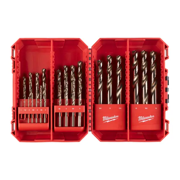 Milwaukee Metaalborenset RED COBALT HSS-G 25-delig - 4932499765
