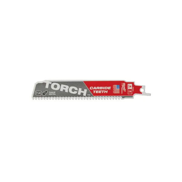 Milwaukee Reciprozaagblad SAWZALL metaal 150 mm Carbide TORCH 8 TPI (5 stuks) - 48475501