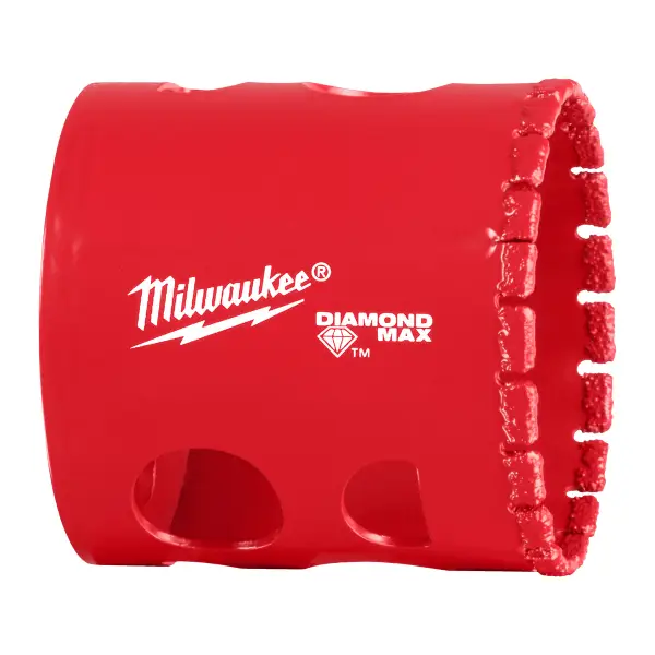 Milwaukee 44 mm Diamantboor 5/8" x 18 - DIAMOND MAX Nat/Droog - 4932500117