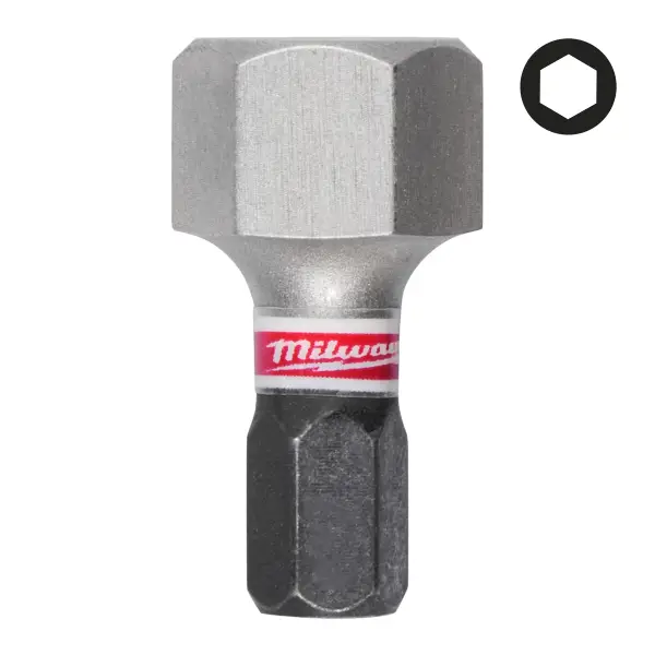 Milwaukee SHOCKWAVE™ Hex 12,0 x 25 mm Schroefbit (3 stuks) - 4932500385