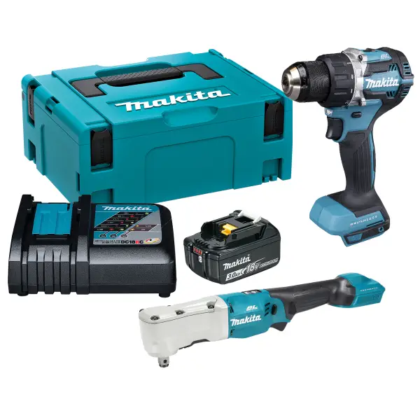 Makita DLX2609 LXT 18 V Combiset automotive boren, schroeven en (haaks) monteren