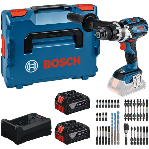Bosch Professional PRO GSB 18V-110 C Accu klop-/schroefboormachine + 35-delige bitset 2x 5.0Ah - 0615A500E0