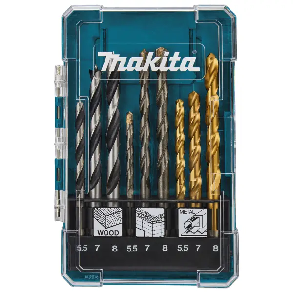 Makita D-71978 Boorset 9-delig hout/metaal/steen