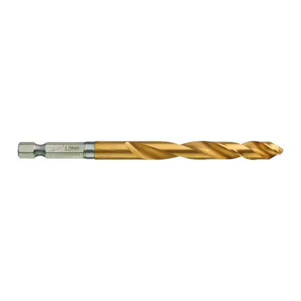Milwaukee Metaalboor HSS-G Ti. SHOCKWAVE RED HEX 8 mm (5 stuks) - 4932478183