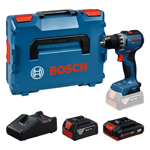 Bosch Professional PRO GSR 18V-52 Accu schroefboormachine 1x 2.0Ah + 1x 4.0Ah - 06019S0024