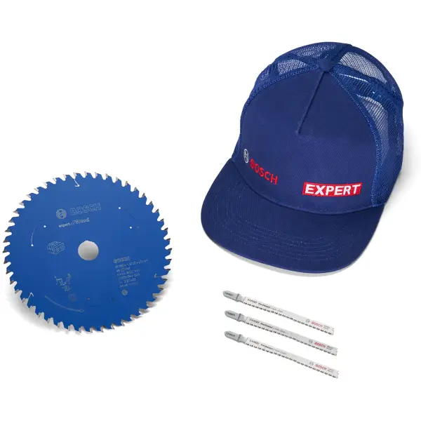 Bosch Houtbewerkingsset (cirkelzaagblad + decoupeerzaagbladen) + pet - Professional EXPERT - 061599765P