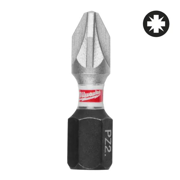 Milwaukee SHOCKWAVE™ PZ2 x 25 mm Schroefbit (25 stuks) - 4932430864