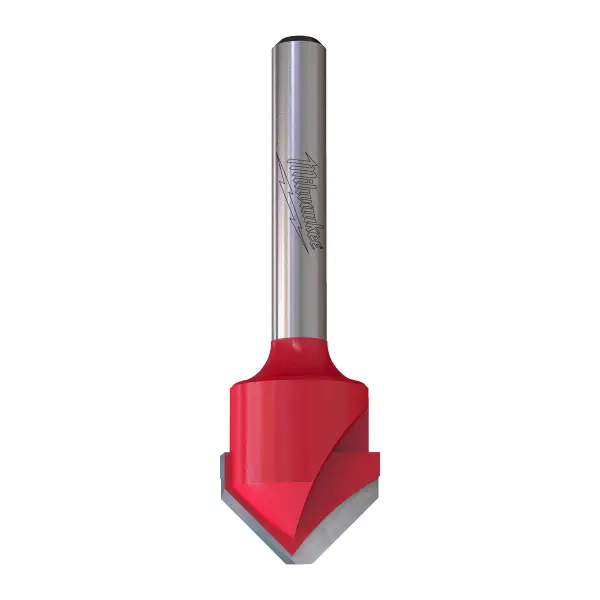 Milwaukee 1/4" V-Groeffrees Carbide Alu 18/60mm - 4932500955