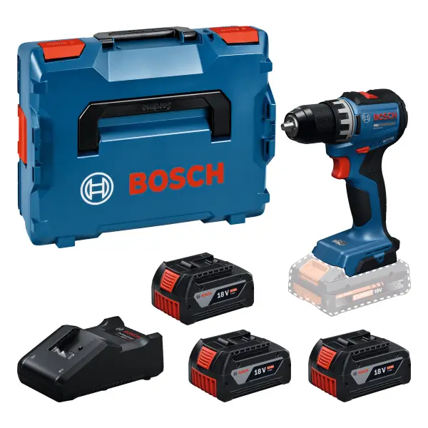 Bosch Professional PRO GSR 18V-52 Accu schroefboormachine 3x GBA 5.0Ah - 06019S0027
