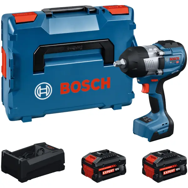 Bosch Professional PRO GDS 18V-1400 Accu slagmoersleutel 1400Nm 1/2" 2x EXBA 18V-80 - 06019R5003