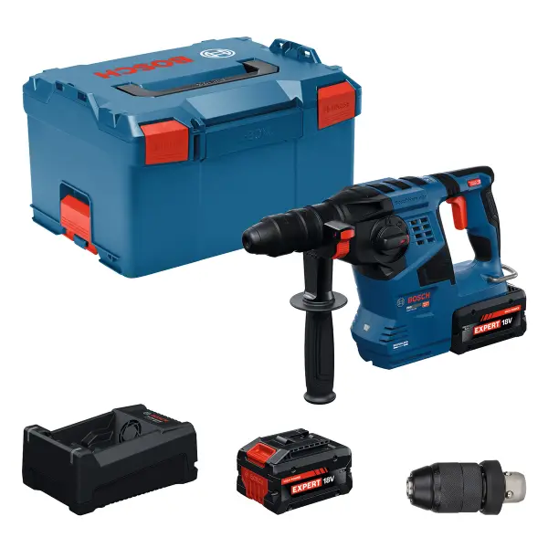 Bosch Professional PRO GBH 18V-28 F Accu boorhamer SDS-Plus 3,3J 2x EXBA18V-80 - 0611921101
