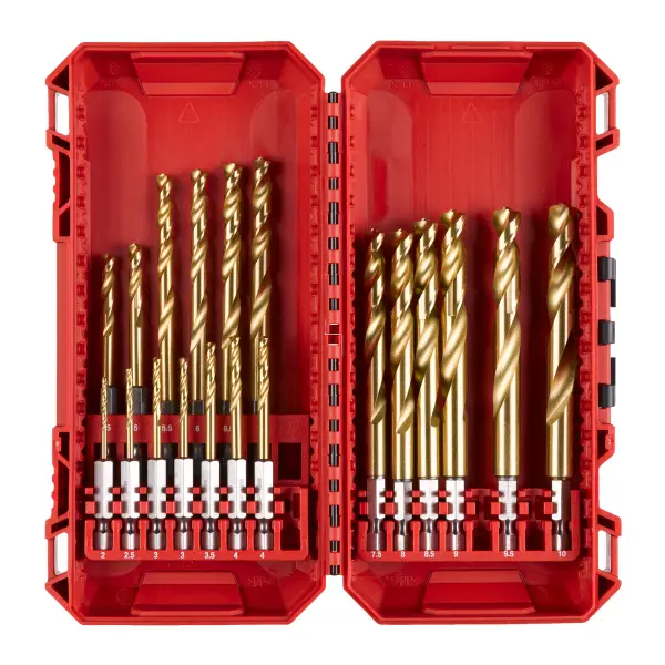 Milwaukee Metaalborenset SHOCKWAVE RED HEX HSS-TiN 19-delig - 4932499763